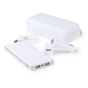 Set Power Bank Atazzi Makito - Blanco