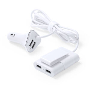 Cargador Coche USB Yofren Makito - Blanco