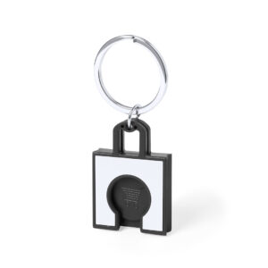 Llavero Moneda Fliant Makito - Negro