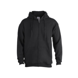 Sudadera Adulto Capucha + Cremallera SWZ280 Keya - Negro