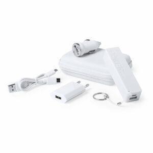 Set Power Bank Dutian Makito - Blanco