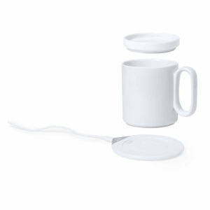 Calentador Tazas Cargador Kalan Makito - Blanco