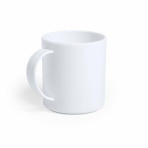 Taza Antibacteriana Plantex Makito - Blanco
