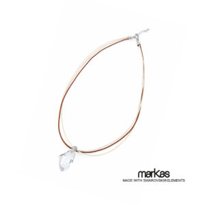 Collar Fiyil Markas Swarovski - Blanco